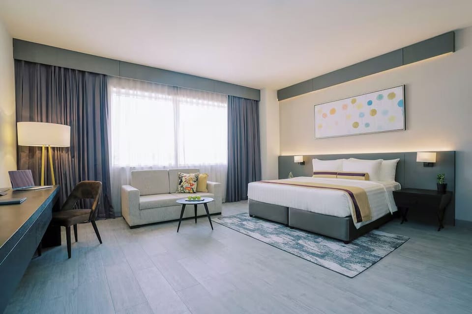 Bedroom. Interior and views may vary based on location and availability.