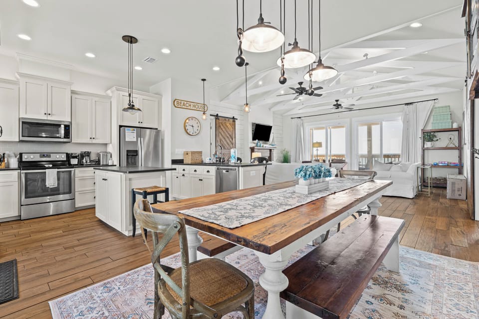 The heart is this stunning open-concept living space designed for gathering