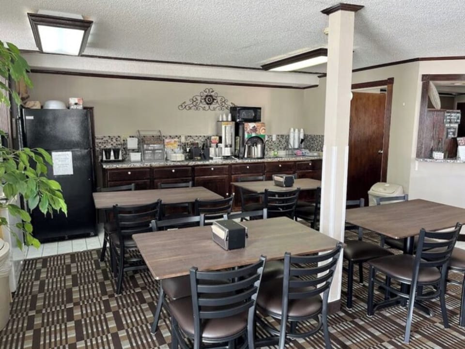 Gather for coffee and conversation in this casual breakfast room.
