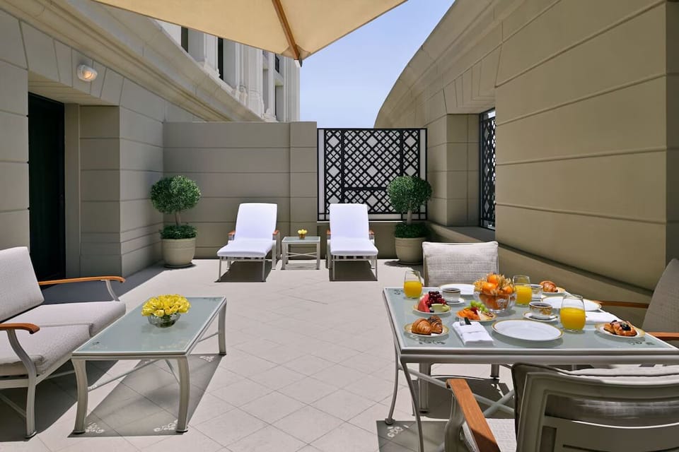 Stretch out on loungers for a quiet, sun-warmed escape.