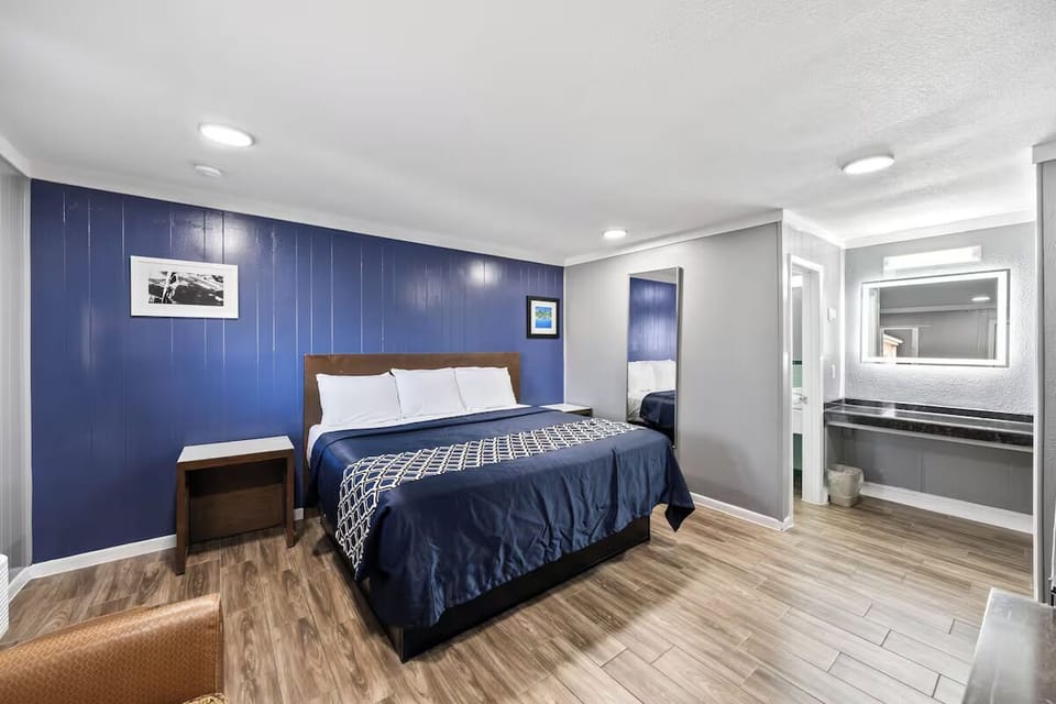 Refresh easily with an in-room vanity and relaxing sleep zone.