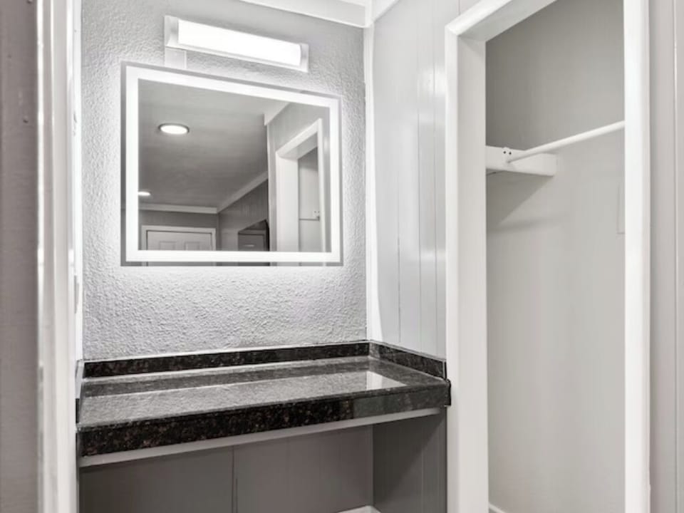 Step into a clean bathroom after a restful night’s sleep.