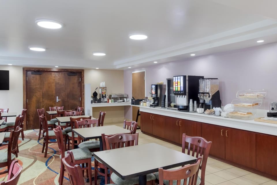 Start mornings with a relaxed breakfast in the airy dining area.