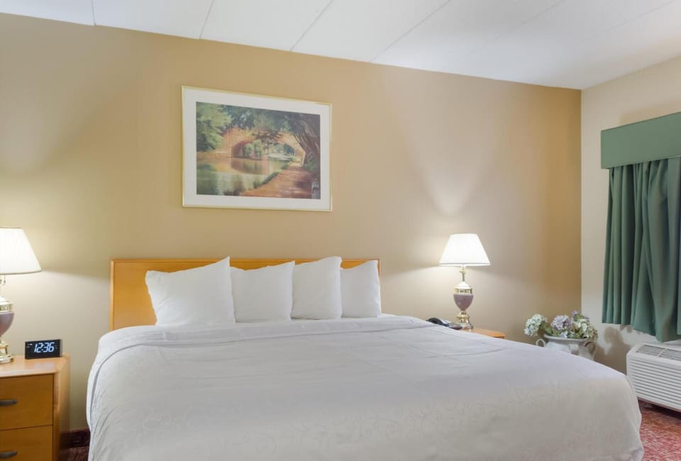 Unwind into plush bedding for a peaceful night’s sleep.