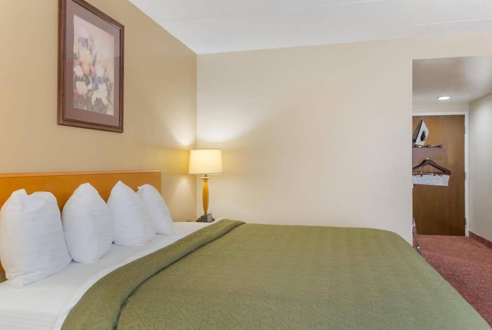Wake up refreshed in a quiet room with simple, calming décor.