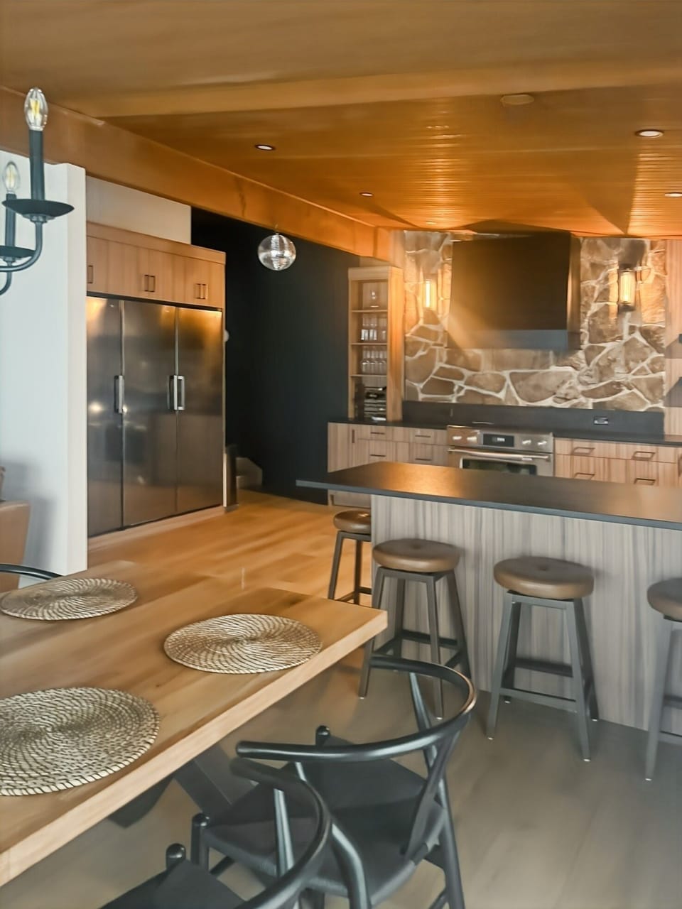 Fully equipped kitchen with character and water views