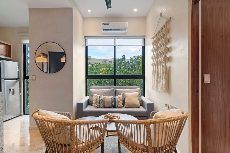 Bright, airy, and designed for relaxation — unwind with a movie, a book, or quality time together.