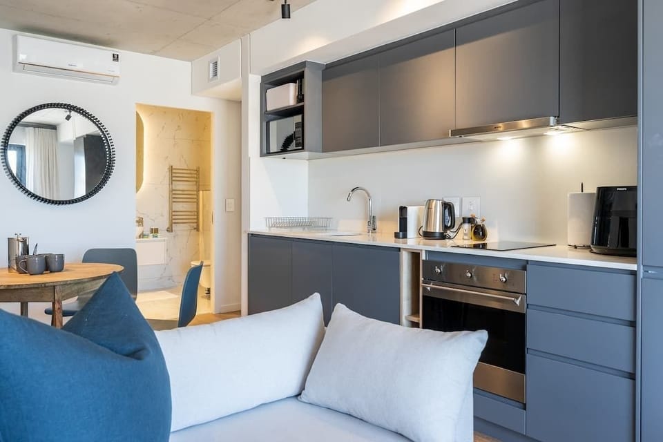Air conditioning is available to cool or heat the living area to your liking.