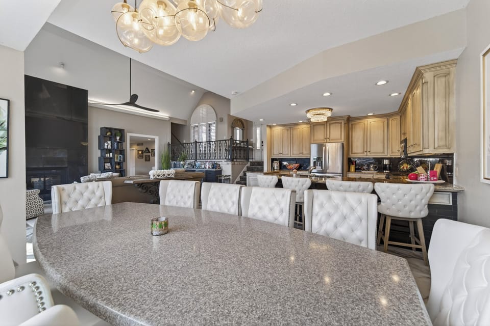 DINING AREA AND KITCHEN
