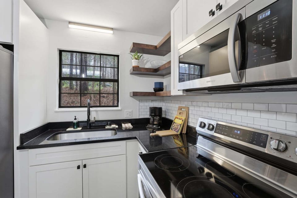 Indoors, Kitchen, Sink, Appliance, Microwave