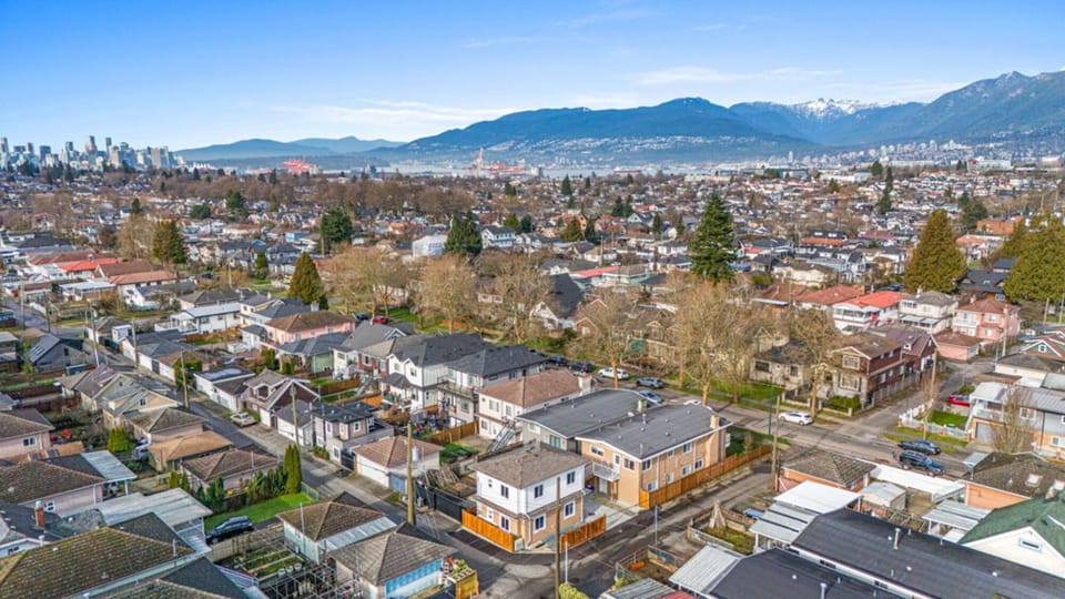 Panoramic neighborhood view in a quiet, peaceful residential area.