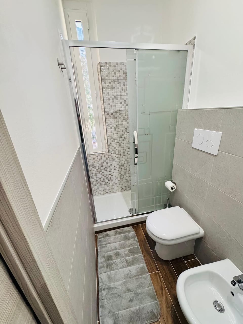 Private bathroom with shower