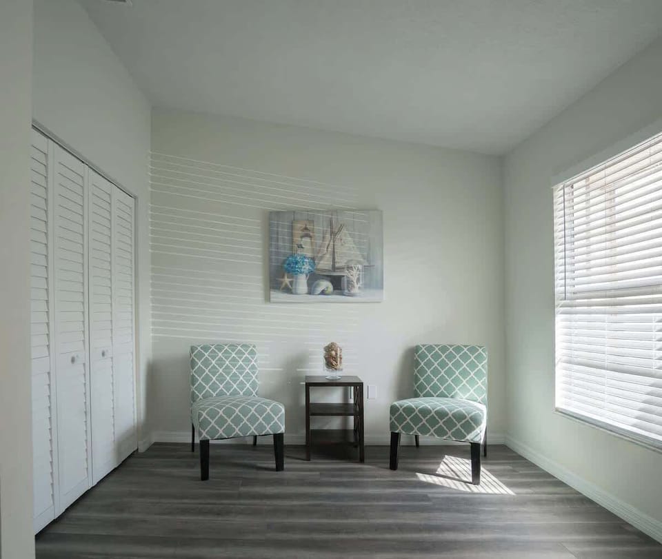 Sitting Room with Desk in Closet