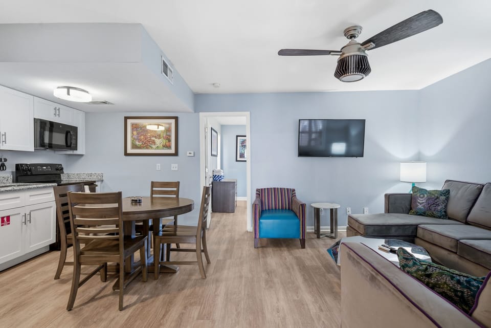 Spacious Living Room + Dining Space