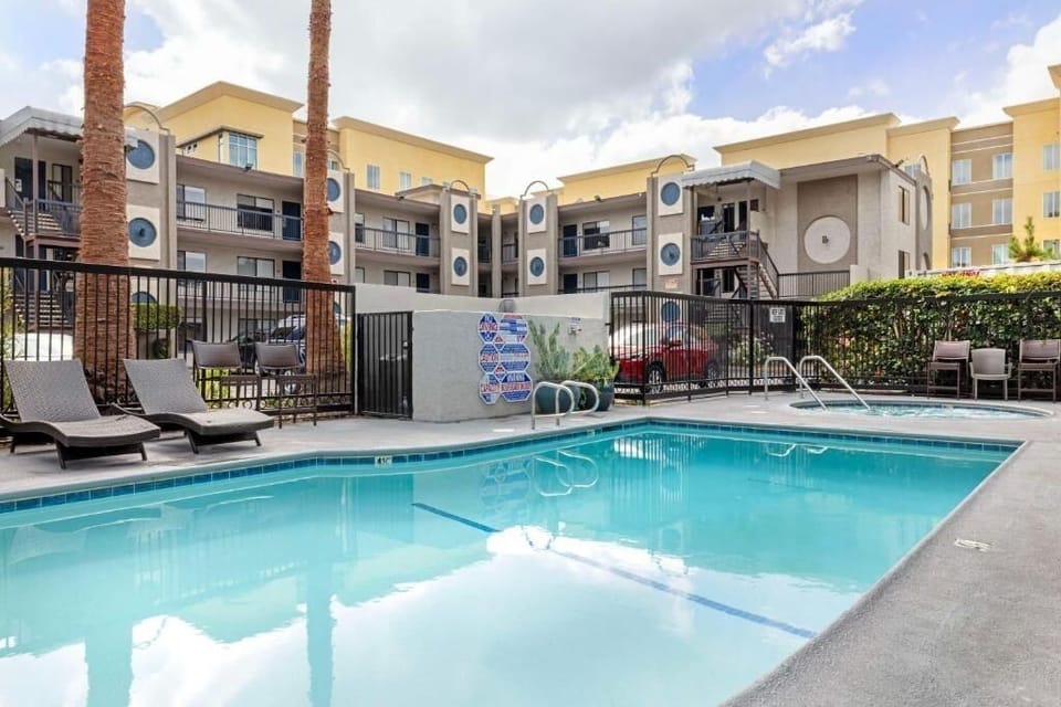 Lounge poolside with plenty of space to unwind.