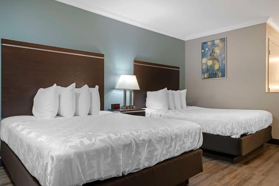 Start your day refreshed with a spotless bath and roomy counter.
