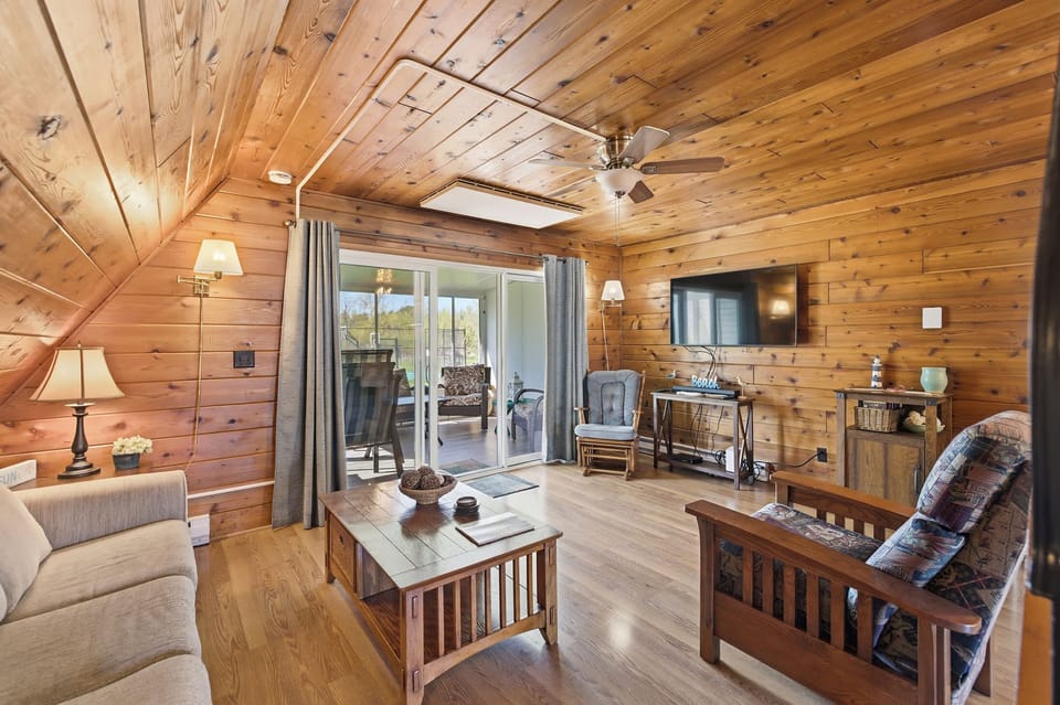 Indoor ease with a seamless path to fresh air and quiet.
