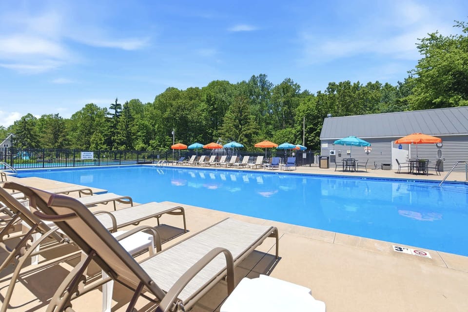 Pool days are a favorite part of the Chalet on the Lake experience.