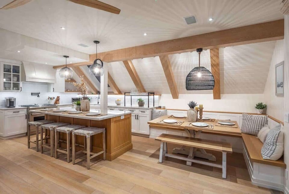 The open concept living space keeps everyone connected.