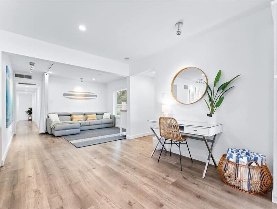 
Another desk and chair for remote workers.