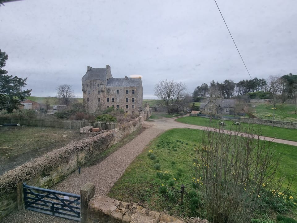 View over Lallybroch from 1st floor study