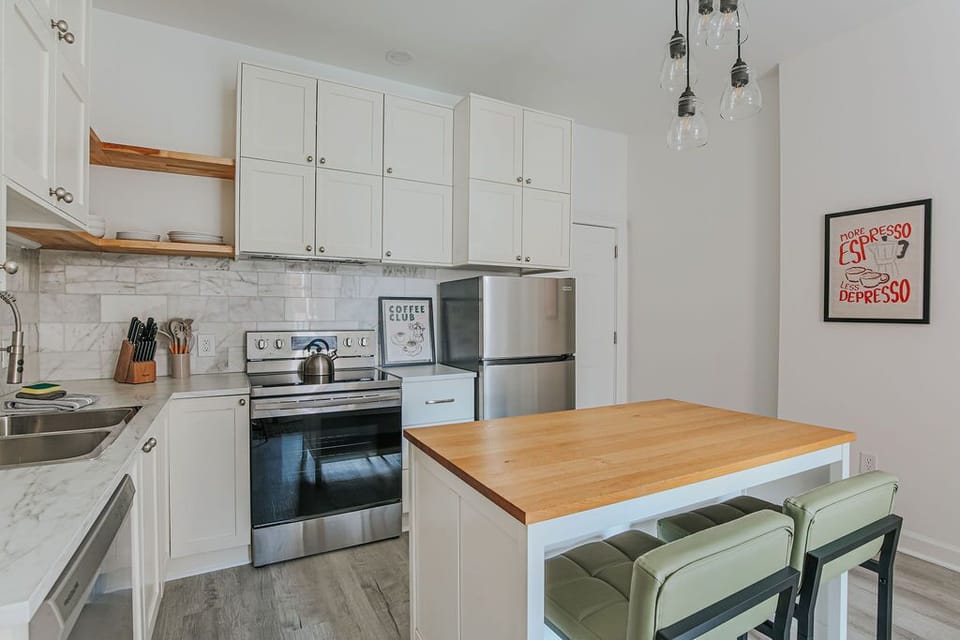 Fully stocked kitchen with everything you need for cooking