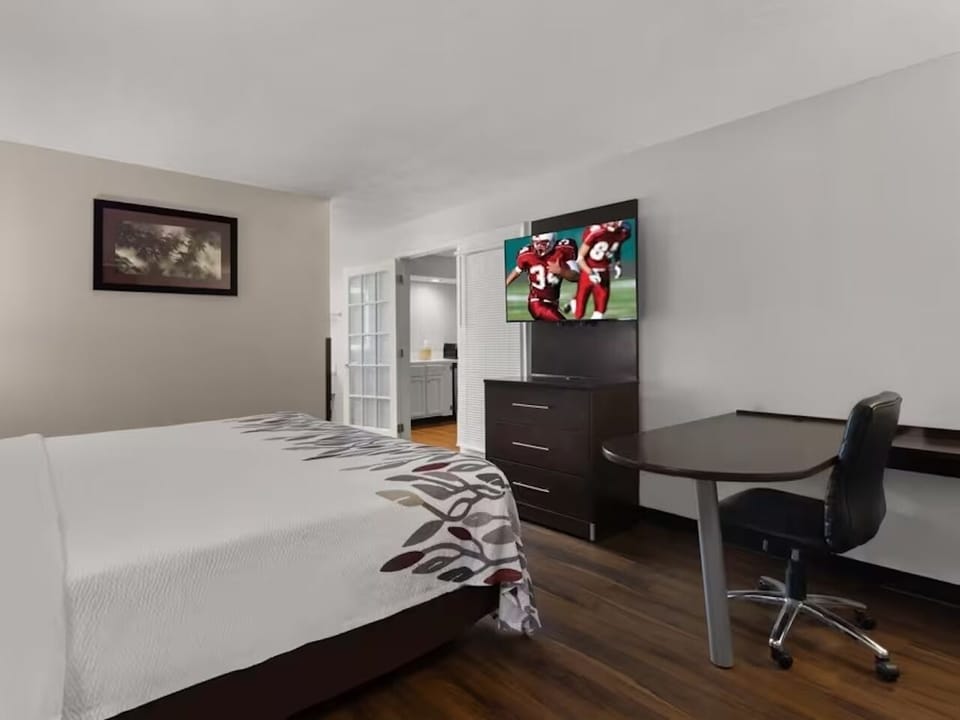 Bedroom. Interior and views may vary based on location and availability