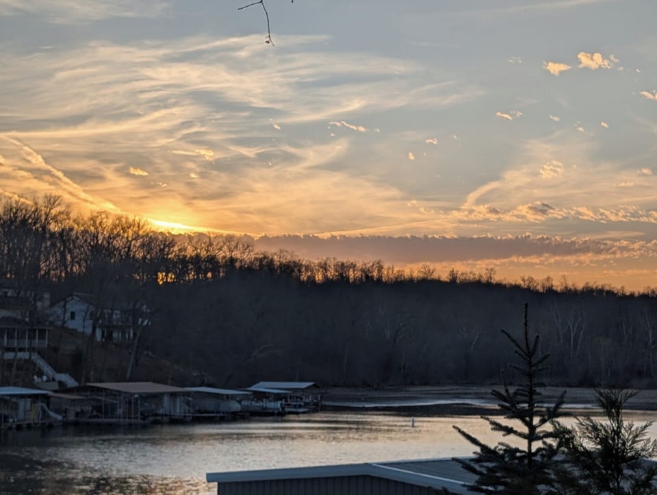 Buck Creek Cove• Winter sunset