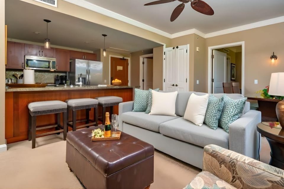 Spacious open layout connects kitchen, dining, and living for seamless vacation living. HKH-240