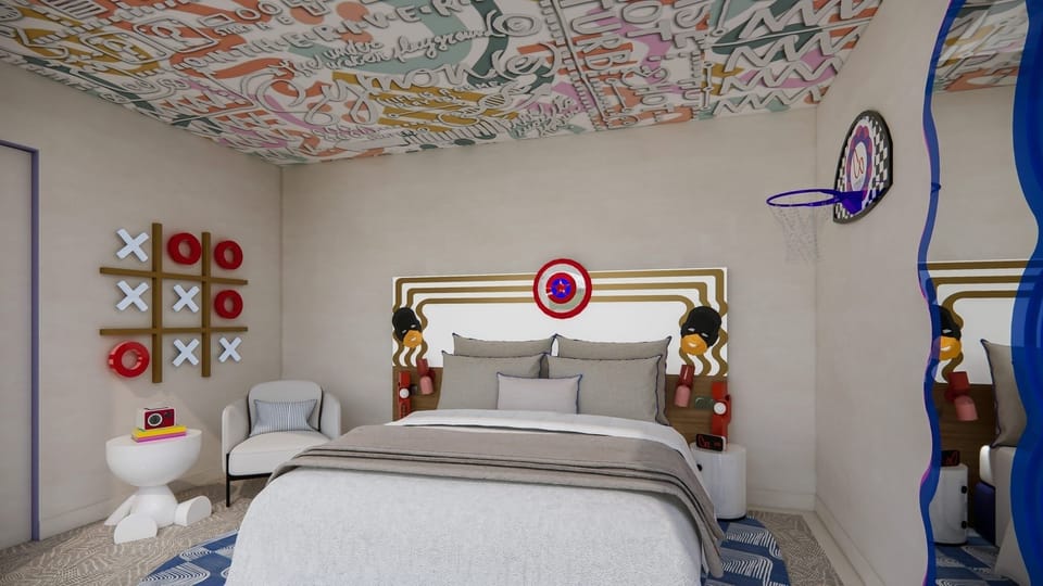 Bedroom. Interior and views may vary based on location and availability