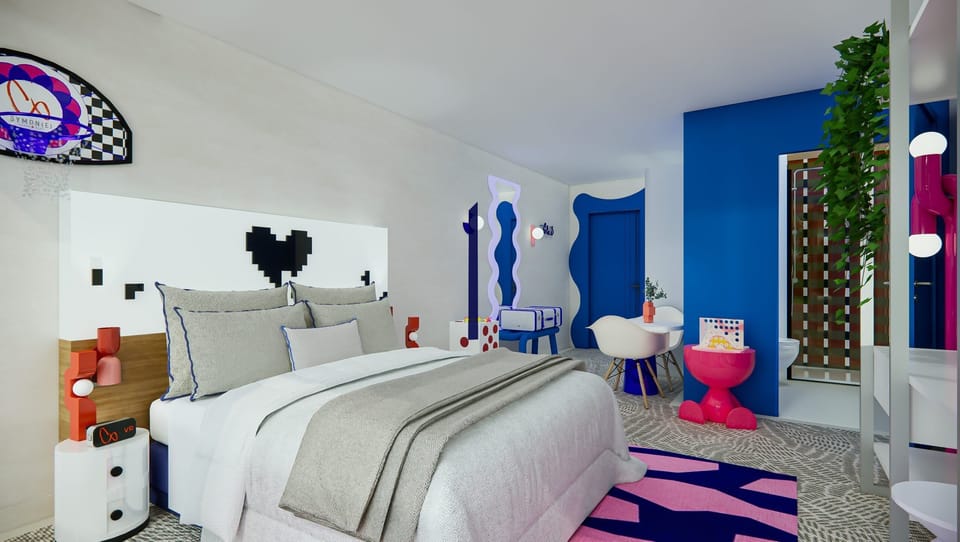 Bedroom. Interior and views may vary based on location and availability
