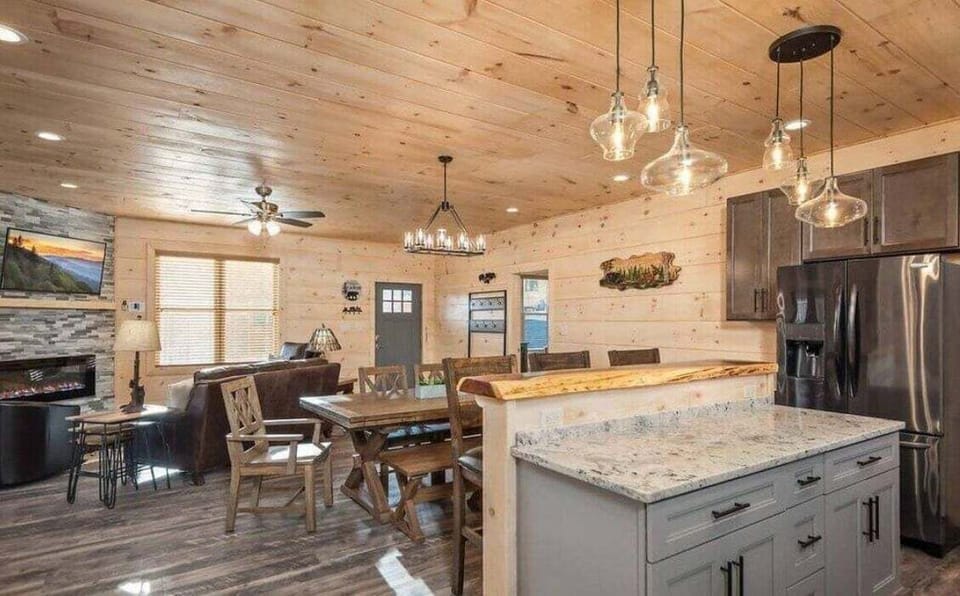 Indoors, Hardwood, Stained Wood, Kitchen, Appliance