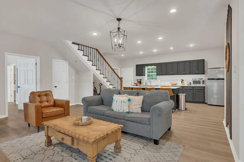 Living and dining open concept to the kitchen!