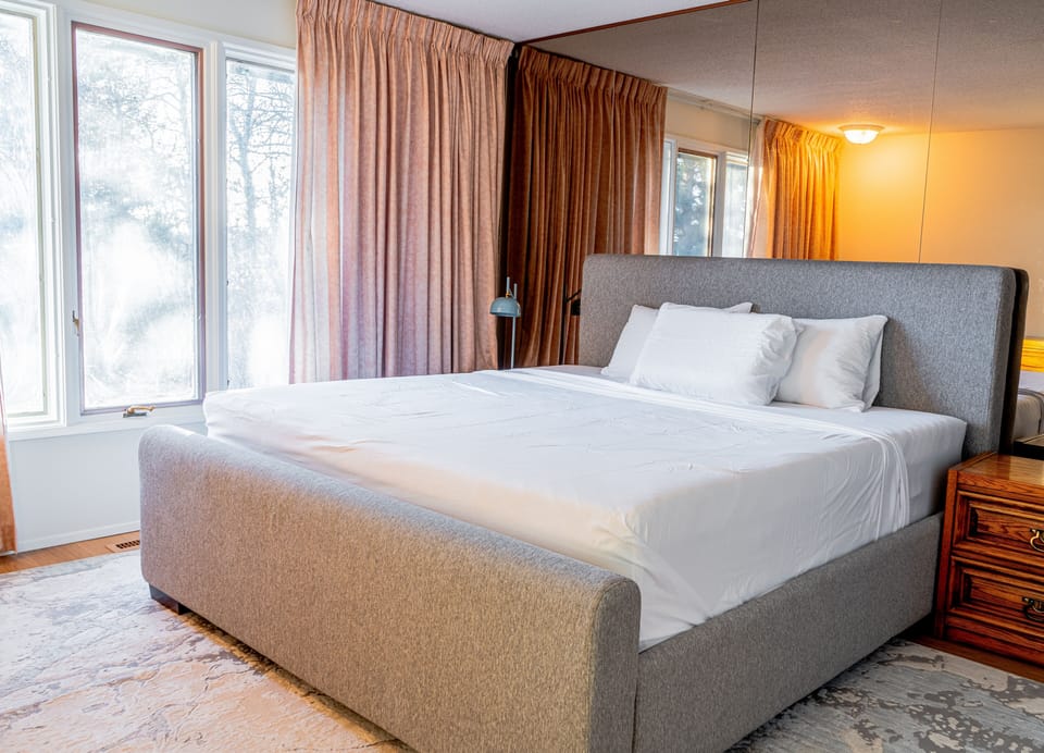 King bed in Bedroom 2 (Master Bedroom)