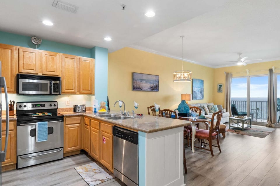Full-Size Kitchen with Bar Seating
