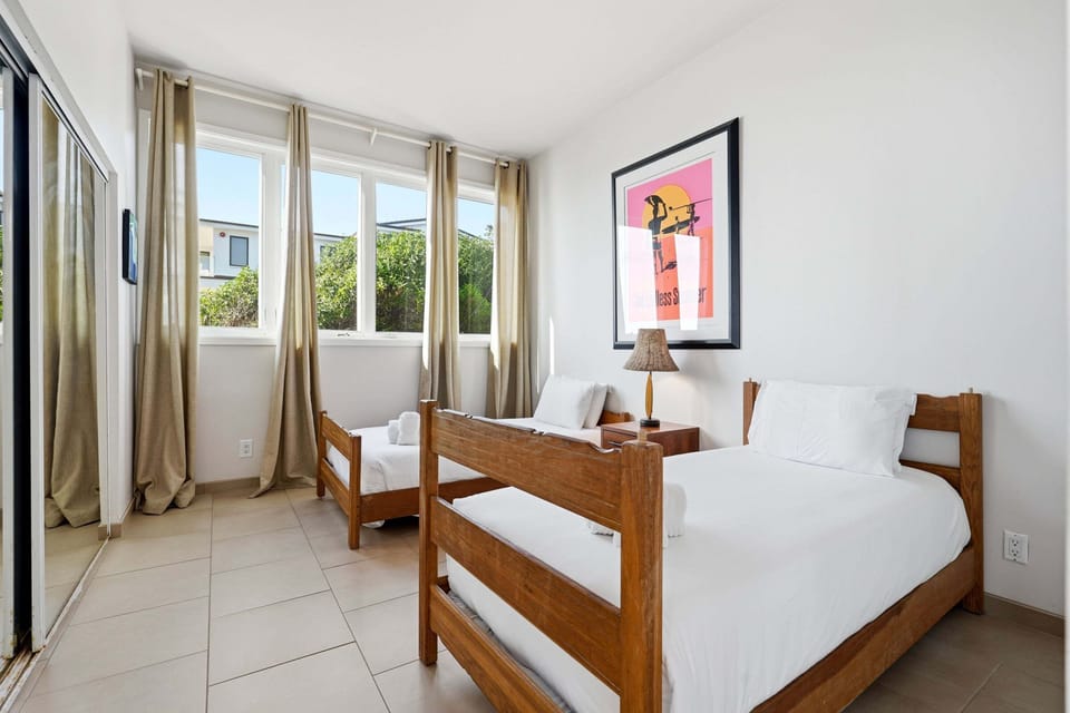 Third bedroom with two double beds