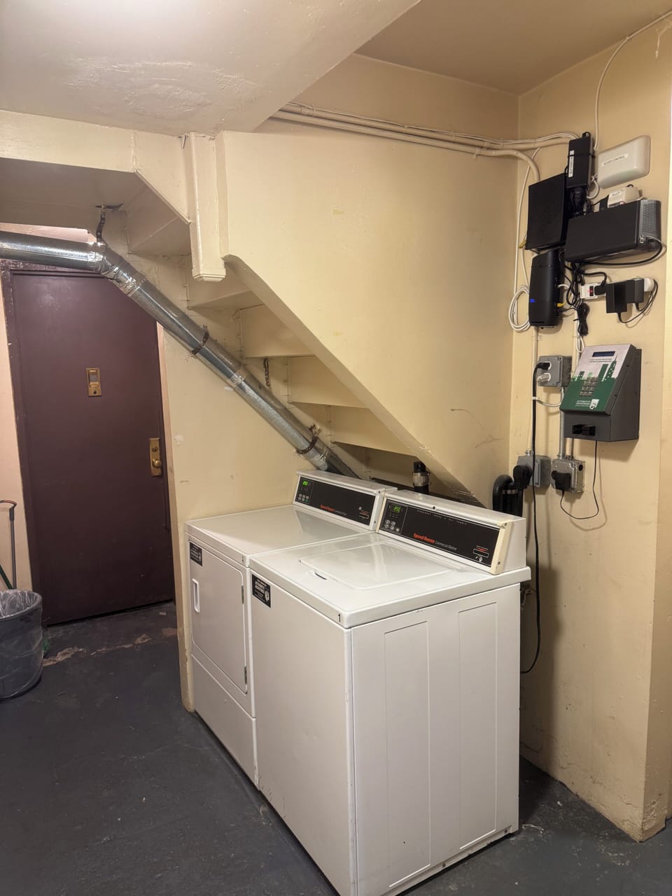 Laundry in basement