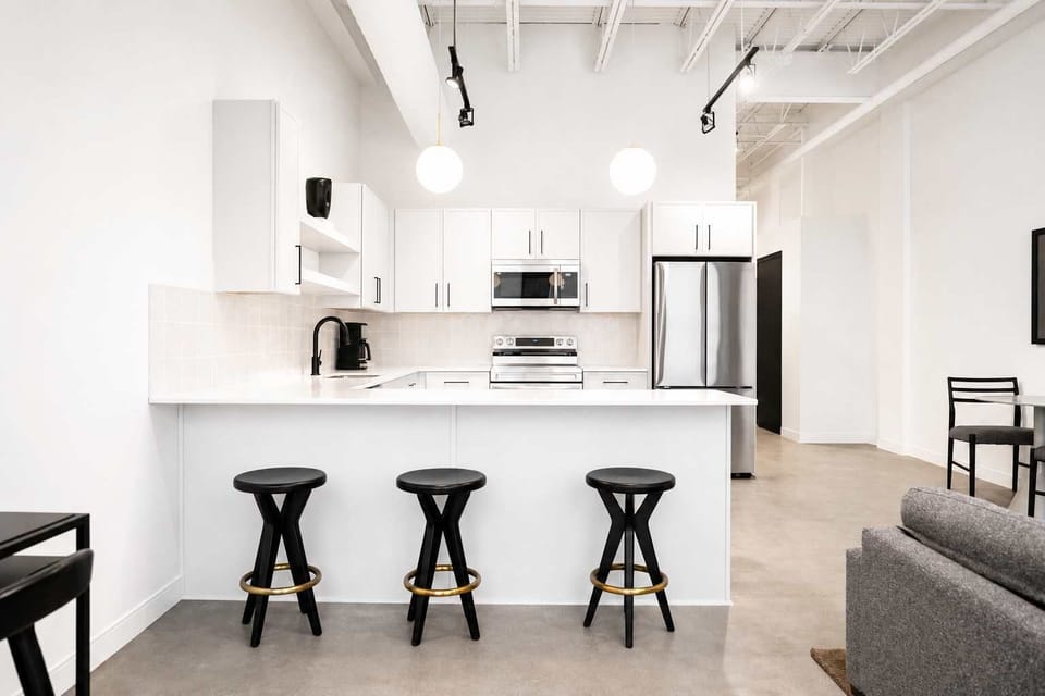 Kitchen and dining area