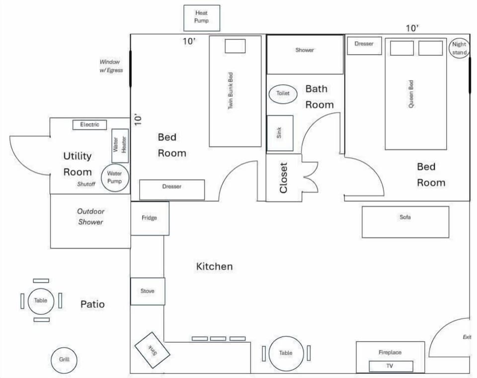 Guest home has everything you need efficiently designed to maximize comfort