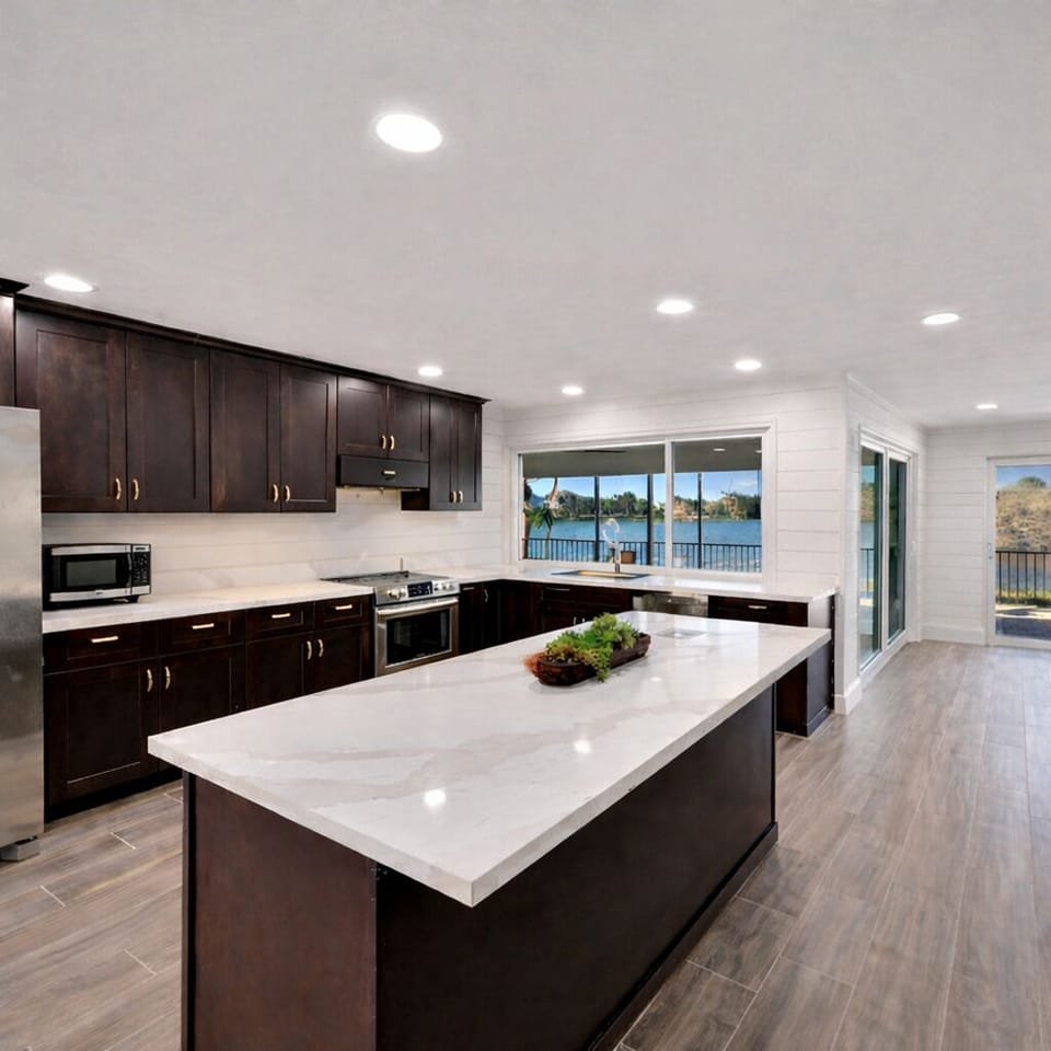 Fully stocked kitchen