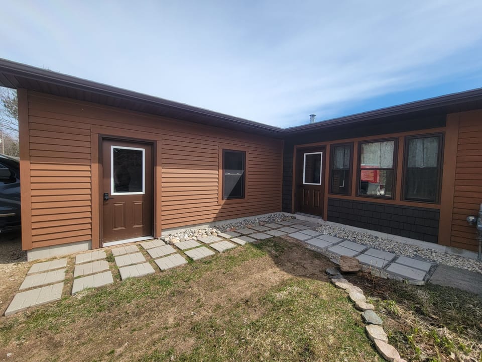 Your access code will work for both the garage and house door.