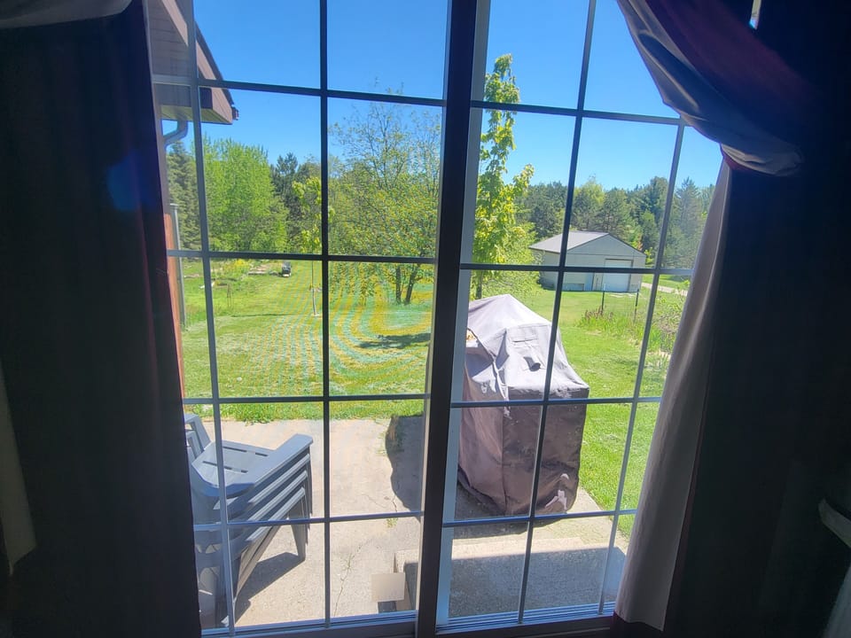 BBQ Grill, view to firepit area