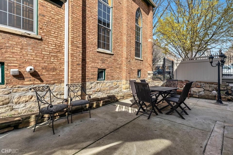 Private outdoor patio