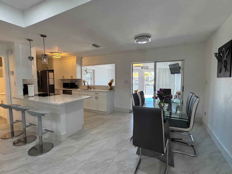 Kitchen and dining area