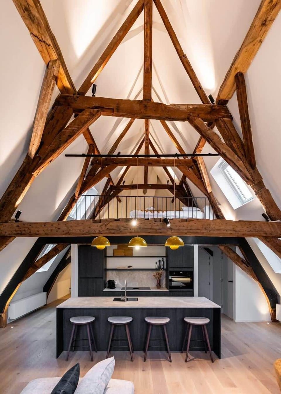 Modern open kitchen with all amenities