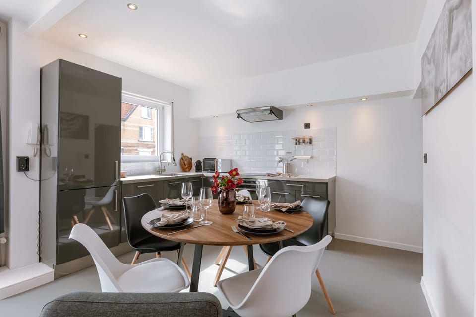 Bright dining area