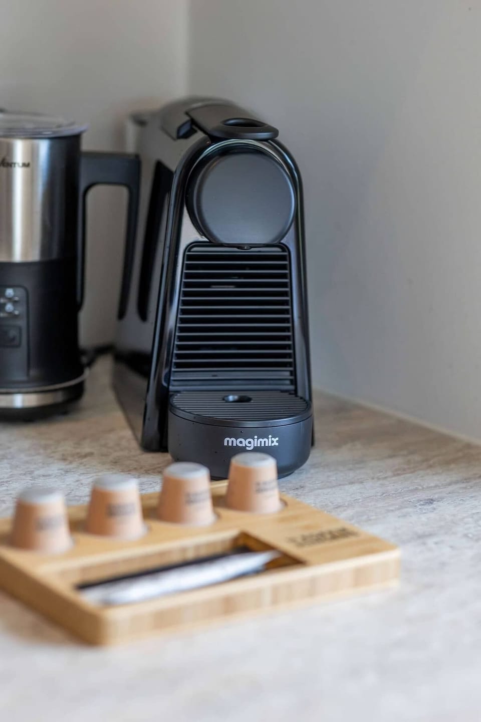 Coffee corner with espresso machine. ☕