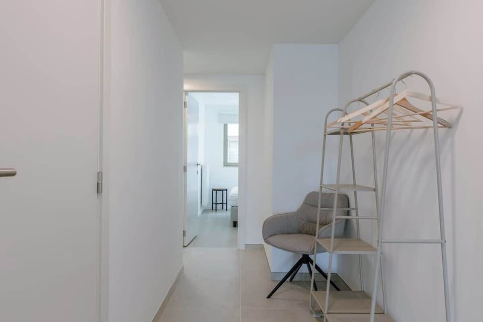 Hallway to bedroom area