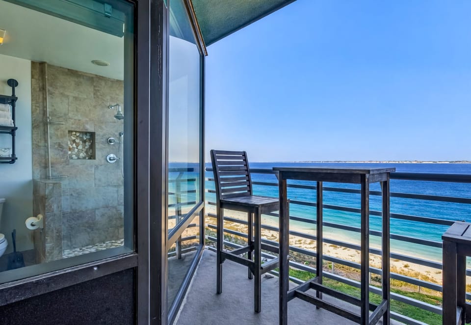 Step out onto the balcony and take in peaceful views of the sound and surrounding water.