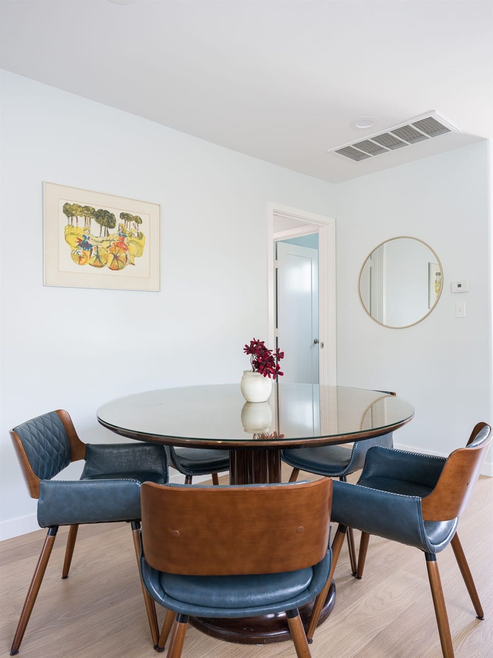 Dining Table seats 5 plus 3 extra barstools